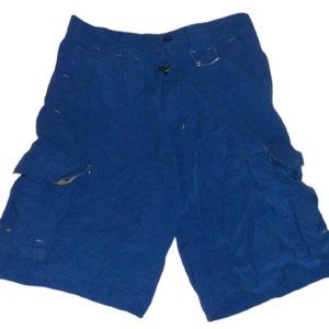 ---  Blue Microfiber Shorts Men Size 29